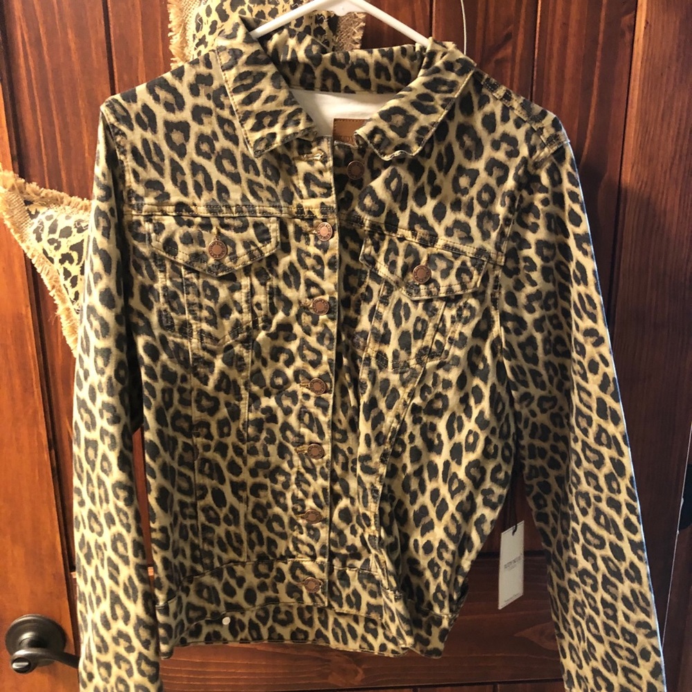 Judy Blue Jean (leopard) Jacket